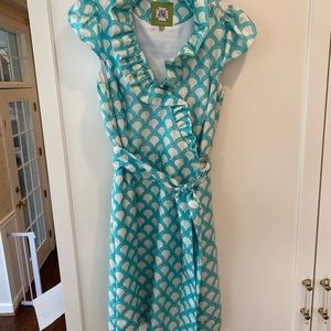 Elizabeth McKay Scotland ruffle dress size 6.